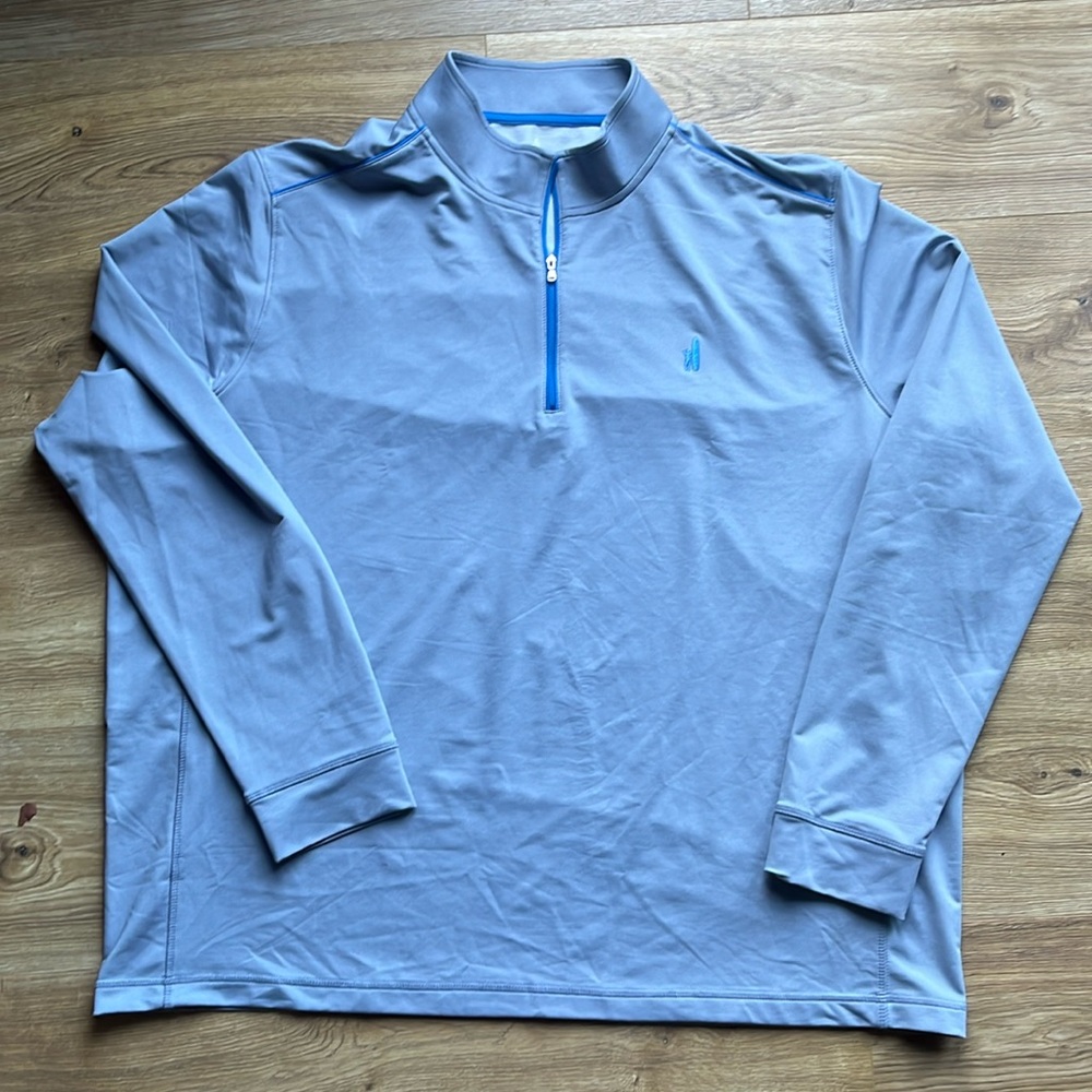 johnnie-O Light Blue Quarter-Zip Pullover